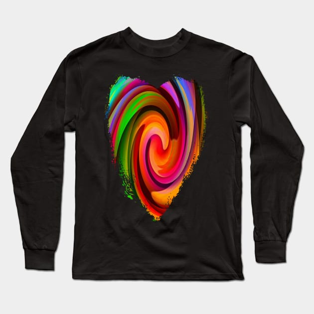 Electric Heart-Available As Art Prints-Mugs,Cases,Duvets,T Shirts,Stickers,etc Long Sleeve T-Shirt by born30